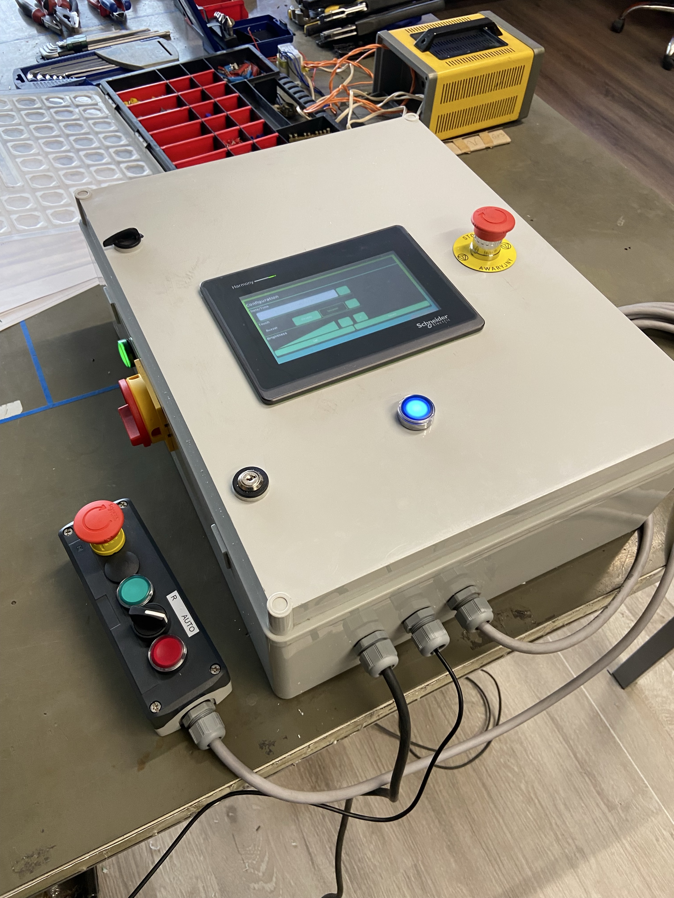 Szafa sterownicza panel HMI kontrola procesu terminal przeładunkowy